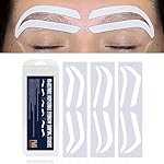 12Pairs Airbrush Eyebrow Shaping Stickers Adhesive Stencils Shape Tape Disposable Microblading Stamp Airbrush Brow Mapping Guide Semipermanent Auxiliary Air Brush Templates