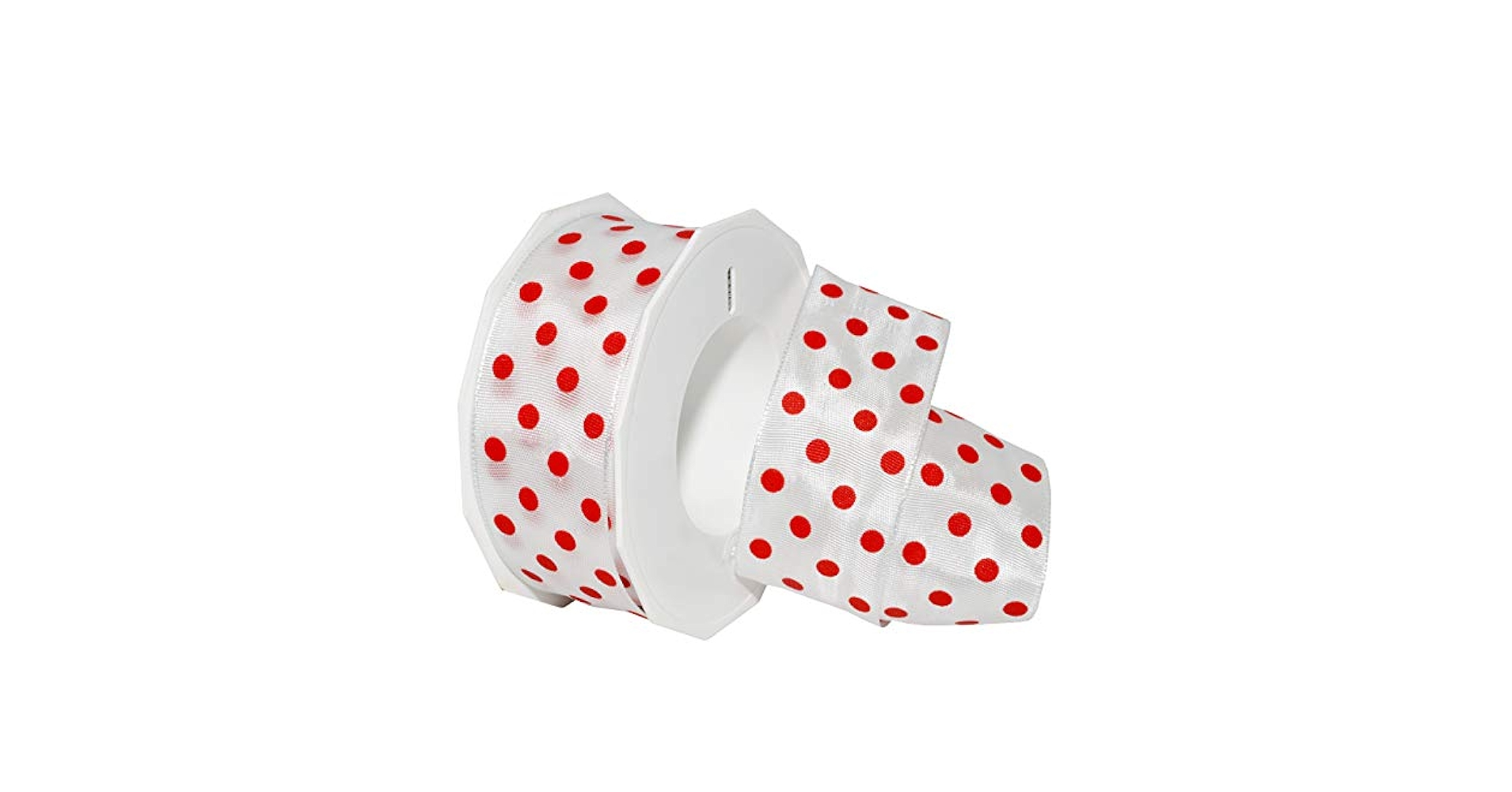 専用　赤白リボン Amazon.co.jp: HUIHUANG レッド水玉ワイヤードリボン 赤と白の