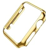 vanki Apple Watch Case Series 1 Thin PC iWatch Protective Cover For 38mm 42mm (42mm, Gold)