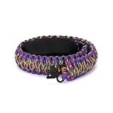 Flipfit Double Braide 550LB Shotgun Sling 2 Point Paracord Rifle Sling,Non-Slip Traditional Adjustable Gun Sling for Hunting Shooting Camping(Purple+Starry Camouflage)