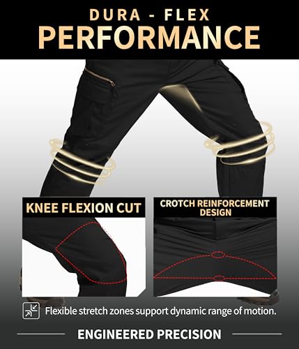 Arunlluta Work Pants for Men Ripstop - Tactical Cargo Pants Water Resistant - image 5