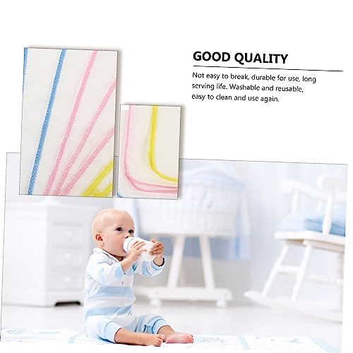 9pcs Gauze Square Towels Soft and Breathable Cotton Burp Cloths for Newborns Yellow Spitting and Drooling Gentle Skin3