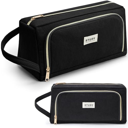 KALIDI Large Pencil Case for Girls and Boys, Cute Big Capacity with Zipper & Compartments