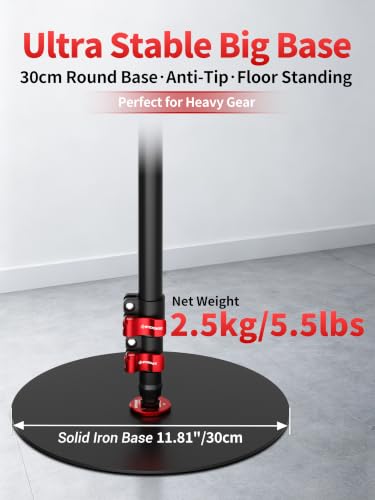 Image of IFOOTAGE Cobra RB-A300-I, Round Base Monopod with Heavy-Duty Iron Base, Professional Camera Aluminium Monopod with Quick Adjustment Height Buckle,Compatibility DSLR Cameras Camcorders(59.44Inc)