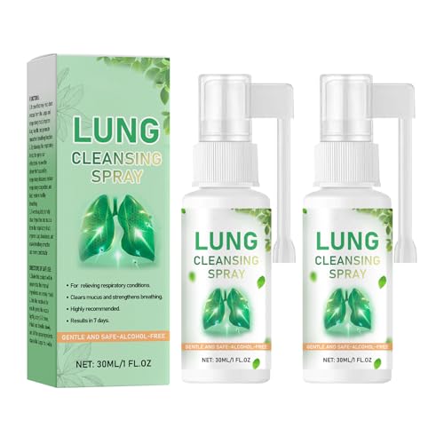 Daozhogo 2 Stück Herbal Lung Spray Lungenreinigungs Spray mit natürlichen Kräuterextrakten