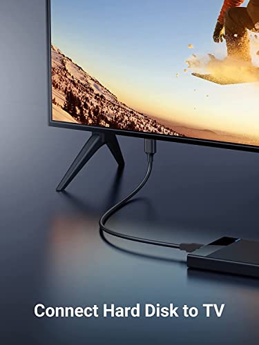 Image of NISHTECH High Speed USB 3.0 A to Micro B SuperSpeed for WD /Seagate /Toshiba /Samsung /Hitachi, etc External Hard Disk /Drives (Black)