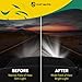 YHTAUTO Set of 2 Headlights Assembly Replacement for 2005-2011 Toyota Tacoma Driver & Passenger Side Head lights lamps, Headllight Clear Lens Chrome Housing Micro-prism Reflector Headlamps