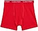 Calvin Klein Boys' Underwear - 4 Pack Stretch Cotton Boxer Briefs (XS-XL), Size Large, Heather Grey/Black/Brush/High Red