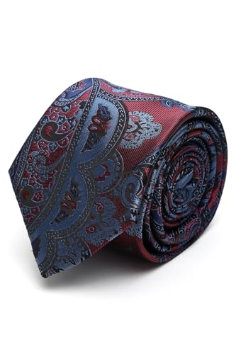 Men Maroon Embroidered Tie