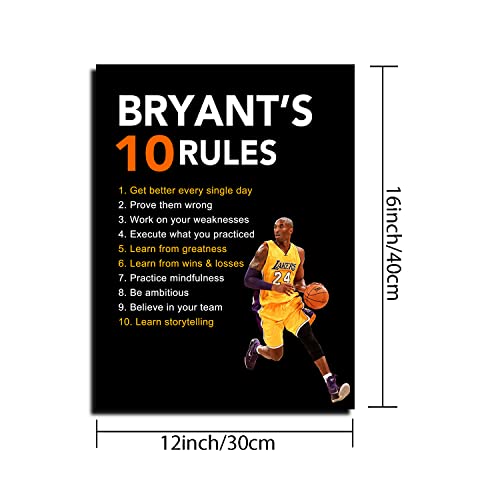 Chenjingling Kobe Bryant Draws Famous Quotes Basketball Decoration Painting thumb #1