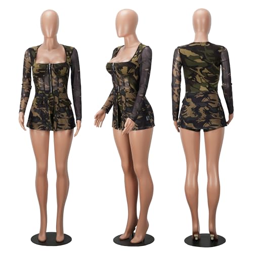 Image of Jigfar Women Sexy Elegant Bodycon Jumpsuit Going Out Romper Birthday Party Club Night Outfits