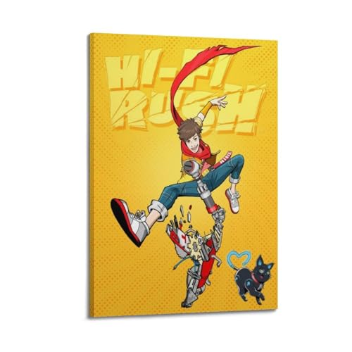 VBYTAXTWJ Póster de videojuego de sonido perfecto, pintura decorativa, lienzo, póster de pared e impresión artística moderna para decoración de dormitorio familiar, pósteres de 30 x 45 cm