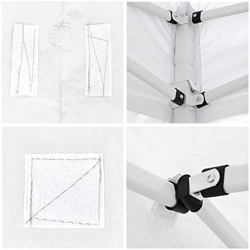 Instahibit Normal 10x10ft EZ Pop Up Top Replacement Instant Canopy Patio Pavilion Gazebo Sunshade Tent Outdoor Snow - Thumbnail 7