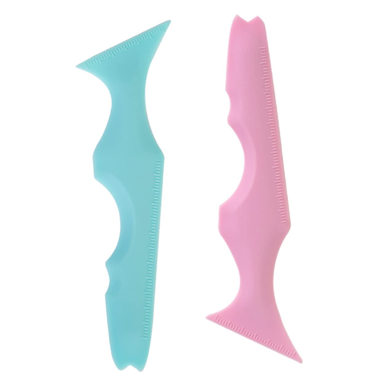 POPETPOP 10pezzi Stencil Per Eyeliner in Silicone Riutilizzabili Strumenti Multifunzionali Per Applicazione Eyeliner e Del Rossetto Per Principianti e Professionisti