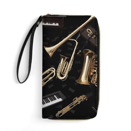 Porte-cartes classique en cuir amérindien mixte avec cordelette
