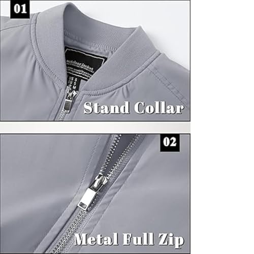 Image of MIA FASHION Winter Jacket For Men Puffer Jacket, Lightweight Transition Jacket Nylon Quilted standard length Puffer Jacket Full Sleeve Monsoon Jackets For Men