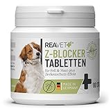 ReaVET Z-Blocker Anti Zeckenmittel Hund, 80 Tabletten für über 5 Monate, Anti Zecken Hund, Zeckenschutz Hund, Zeckenschild