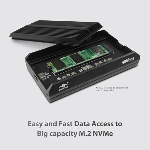 Vantec NexStar SX Enclosure USB 4 PCIe M.2 NVMe 40Gbps miniatura 4
