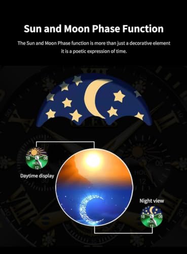 Image of OLEVS Mens Watches Chronograph Luxury Dress Moon Phase Two Tone Stainless Steel Waterproof Luminous Business Calendar Wrist Watch