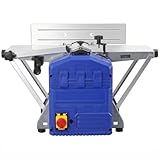 7.8-Inch Power Benchtop Planer, 1250W Quiet Thickness Planer with Precision Depth Control, Low Noise Power Tool for Small Workshops & Home DIY Woodworking, Portable Surfacing Machine, Blue