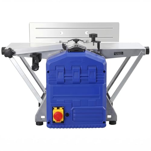 7.8-Inch Power Benchtop Planer, 1250W Quiet Thickness Planer with Precision Depth Control, Low Noise Power Tool for Small Workshops & Home DIY Woodworking, Portable Surfacing Machine, Blue