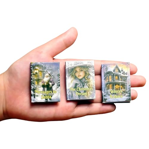 1:6 Scale Premium DIY Miniature Christmas Story Books Set with
