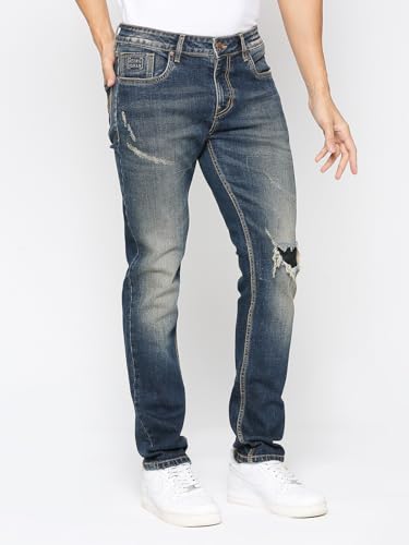 Image of Being Human Black Slim Straight Fit Men's Denims Clothing