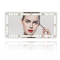 Car Sun Visor Vanity Mirror with 60 LEDs