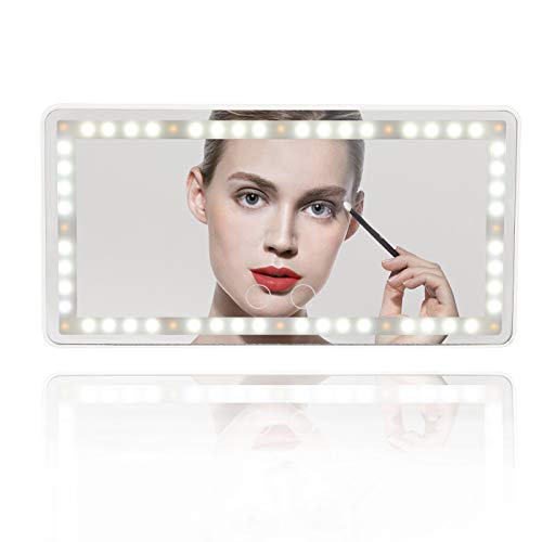 Car Visor Mirror Car Makeup Mirror with LED Lights for Car Truck SUV
