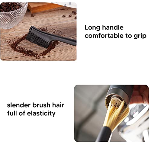 2 Pack Coffee Machine Cleaning Brush, Removable Dual Purpose Dusting Espresso Grinder Brush Accessories For Bean Grain Coffee Tool Barista #TOP4