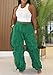 LETSVDO Womens High Waisted Ruffle Pants Pleated Wavy Balloon Y2k Bubble Loose Palazzo Tassel Joggers Brunch Party Pants