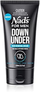 Nad's For Men Down Under Hair Removal Cream, Hair Removal Cream for Male Intimate Areas and Genitals, All Skin Types 150 ml