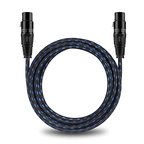 Dremake Xlr Mic Adapter Cable 1.5M, Balanced Xlr 3Pin Female To Female Microphone Extender Patch Cable For Live Sound & Stage, Studio Harmonizer, Mixing Board, Speaker System Xlr To Xlr Extension Cord #TOP5