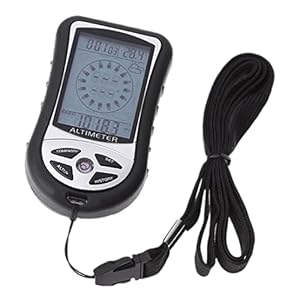 Digitale altimeter 8-in-1 multifunctionele LCD Handheld thermometer druktester (geen batterij)