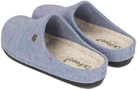 Dr.Feet anatomic Zapatillas de Mujer de Fieltro de Lana Natural