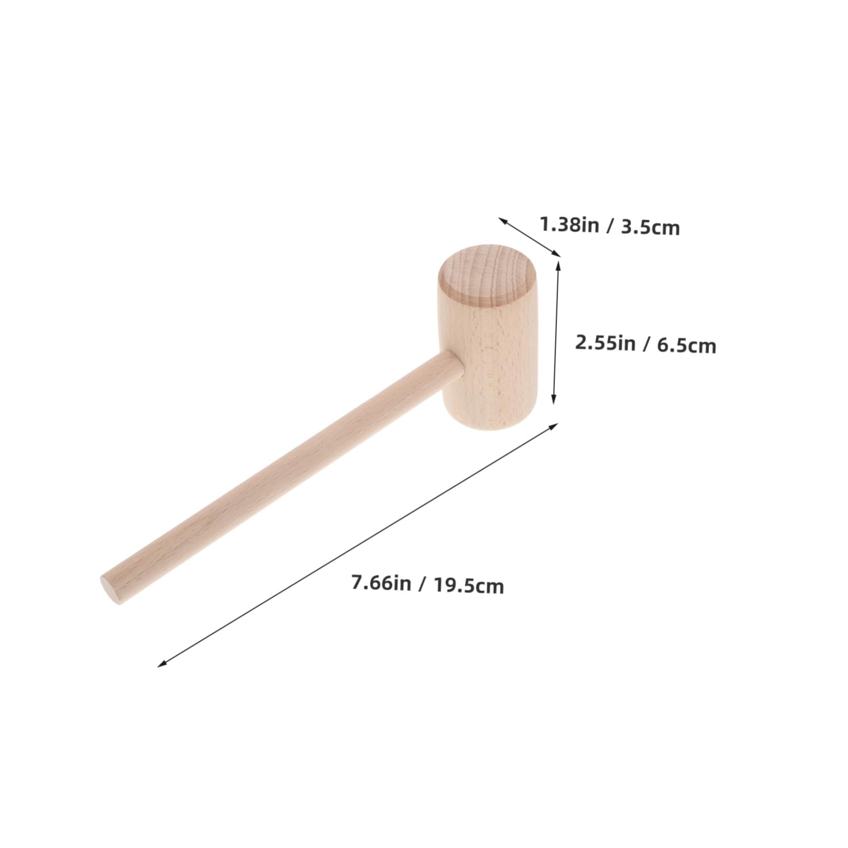 Gogogmee Leather Craft Hammer Wooden Mallet Smooth Handle for Carving and DIY Projects Sturdy and Aesthetically Pleasing