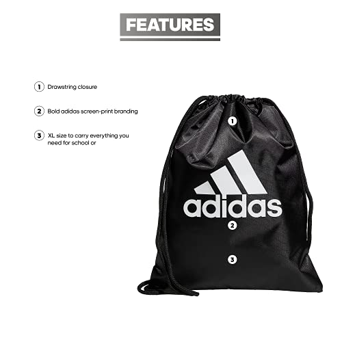 Adidas Tournament 3 Sackpack, Black/White, One Size #TOP1