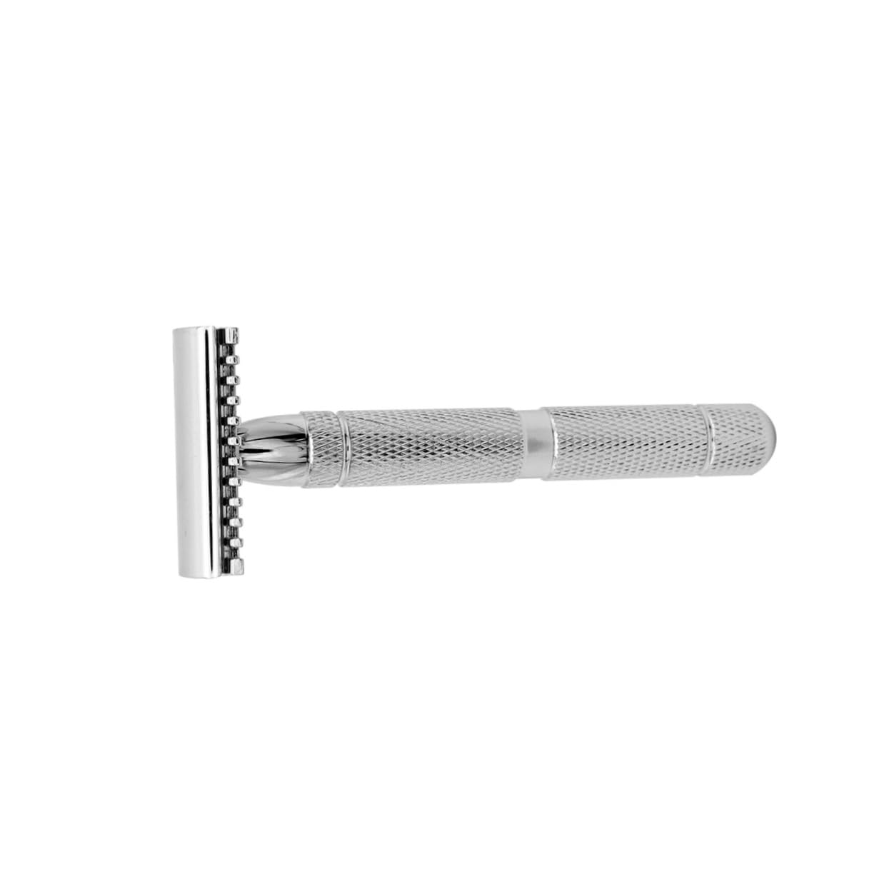 CALLARON 3pièces Rasoir De Sécurité Acier Pour Rasoir Double Finition Texturée Pour Main Pour Rasage à Ou Salon