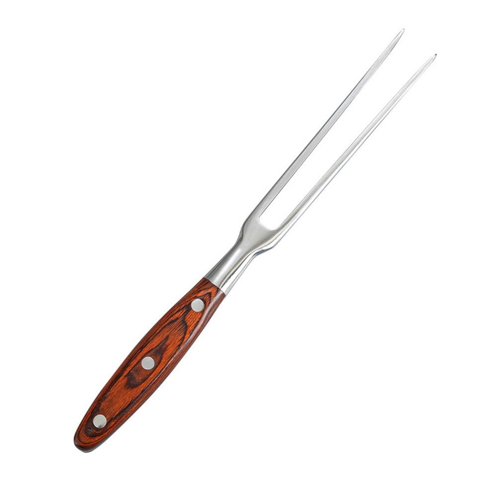 Widelce do grilla Piknik Widelec ze stali nierdzewnej Widelec Kuchenny Split Forks (Kolor: Czerwony)