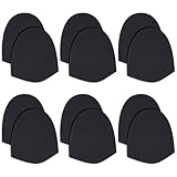 OLYCRAFT 6 Pairs Black Cloth Replacement Bowling Shoe Slide 4.7x3.9 Inch Self-Adhesive Sole Bowling Accessories Felt Bowling Shoe Slide Bowling Shoes Slides Sole Replacement for Sports Shoes