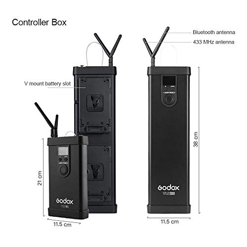 Godox VL200 LED Videoleuchte, 200W LED-Dauerlicht mit Fernbedienung APP, CRI 96, TLCI 95, mit Bowens Mount, für Kinder… – Bild 8