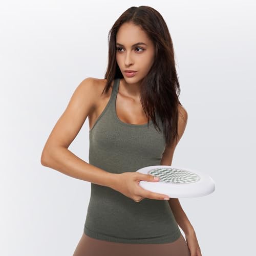 Image of sphinx cat Yoga Racerback Tank Top for Women with Built in Bra,Women's Padded Sports Bra Fitness Workout Running Shirts