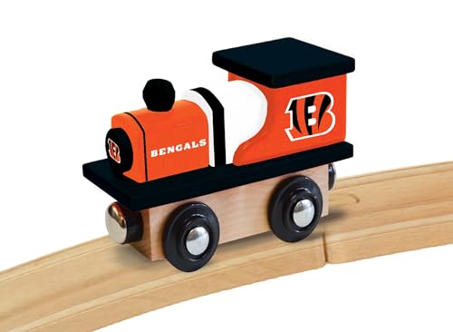 Image of Masterpieces Kids Train Engine - Cincinnati Bengals Wooden Toy, Sports Fan Collectible