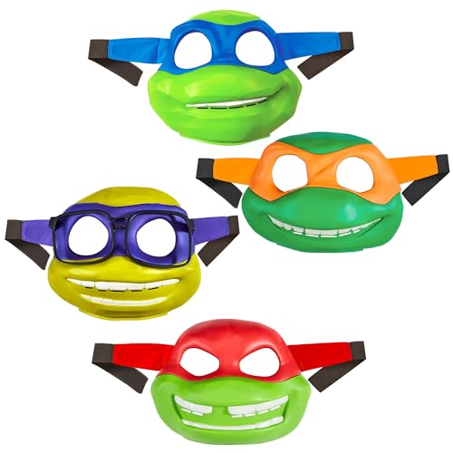 Teenage Mutant Ninja Turtles: Mutant Mayhem Turtle Mask 4-Pack by Playmates Toys by Teenage Mutant Ninja Turtles - Used condition - US$18.52