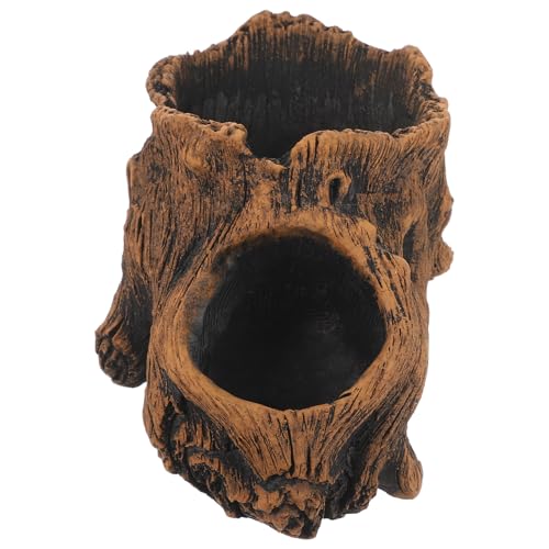YARNOW Zement Blumentopf Baumstumpf Pflanzgefäß Sukkulenten Bonsai...