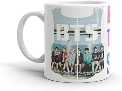 Youth style BTS Army Logo Ceramic Coffee Mug for BTS Fans - 1 Piece, 330 ml 11 oz