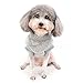 Zunea Fleece Winterjacke für Kleine Hunde Warme Wintermäntel Pullover Sweater Weich Fuzzy Welpen Kleidung mit D-Ring für Geschirr Leine Kaltes Wetter Haustier Bekleidung für Chihuahua Katzen Grau S
