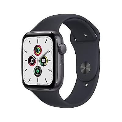 Apple Watch SE (GPS, 44MM) - Cassa in alluminio grigio siderale con cinturino Sport Midnight (Ricondizionato)