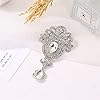 Sttiafay Broche en argent avec couronne en cristal - Mini broche de costume pour homme et femme - Accessoire élégant et classique #4