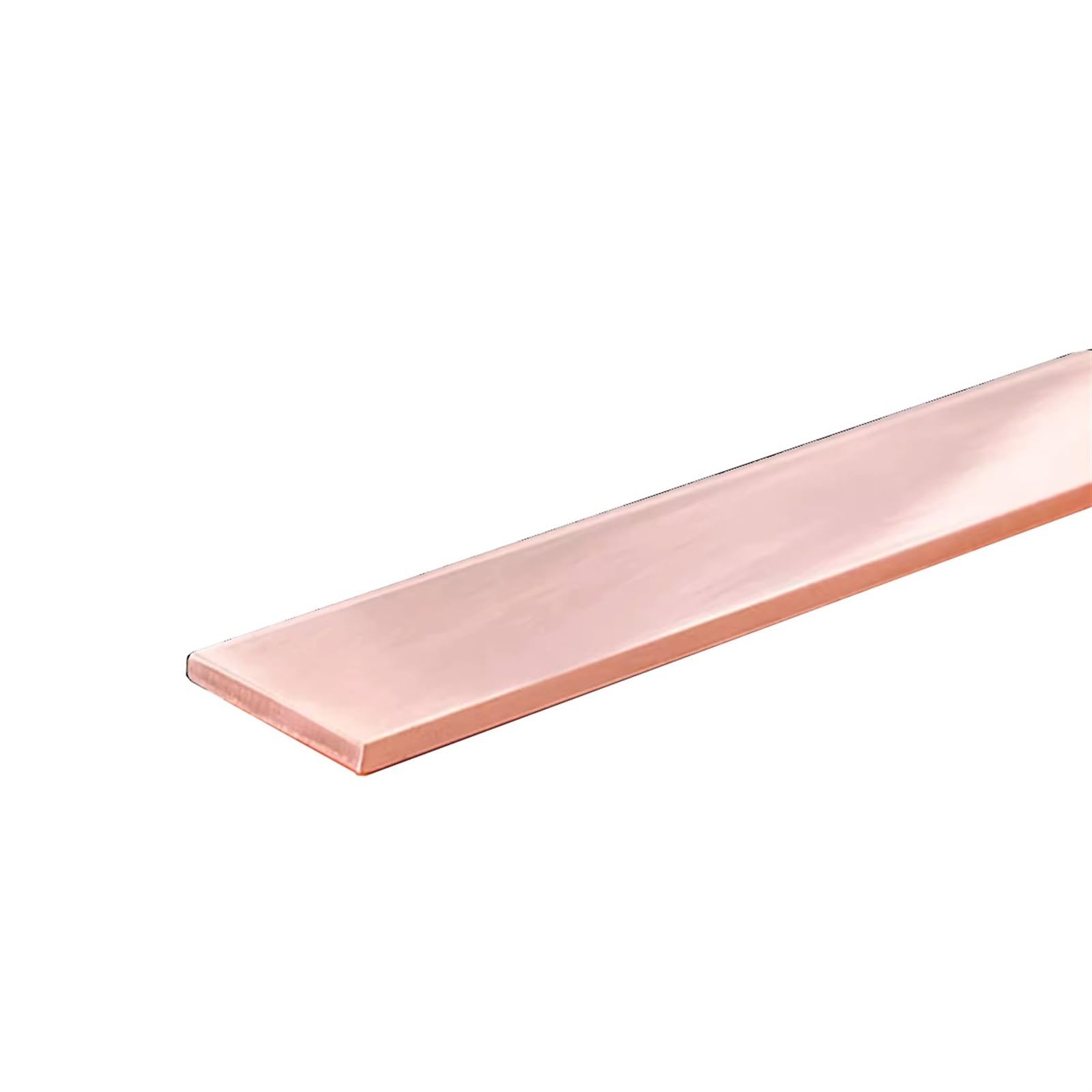 GTPBAO Barras y varillas de placa de cobre for aplicaciones de puesta a tierra y componentes de válvulas Artesanía sólida(10x25x500mm)